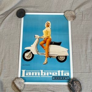 Lambretta 1962 Jayne Mansfield Ad Poster